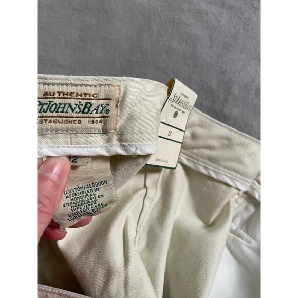-Dead Stock- St. John's Bay Cream /light Khaki color Skirt SZ 12 - Picture 3 of 6